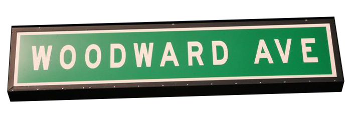 woodward street sign png